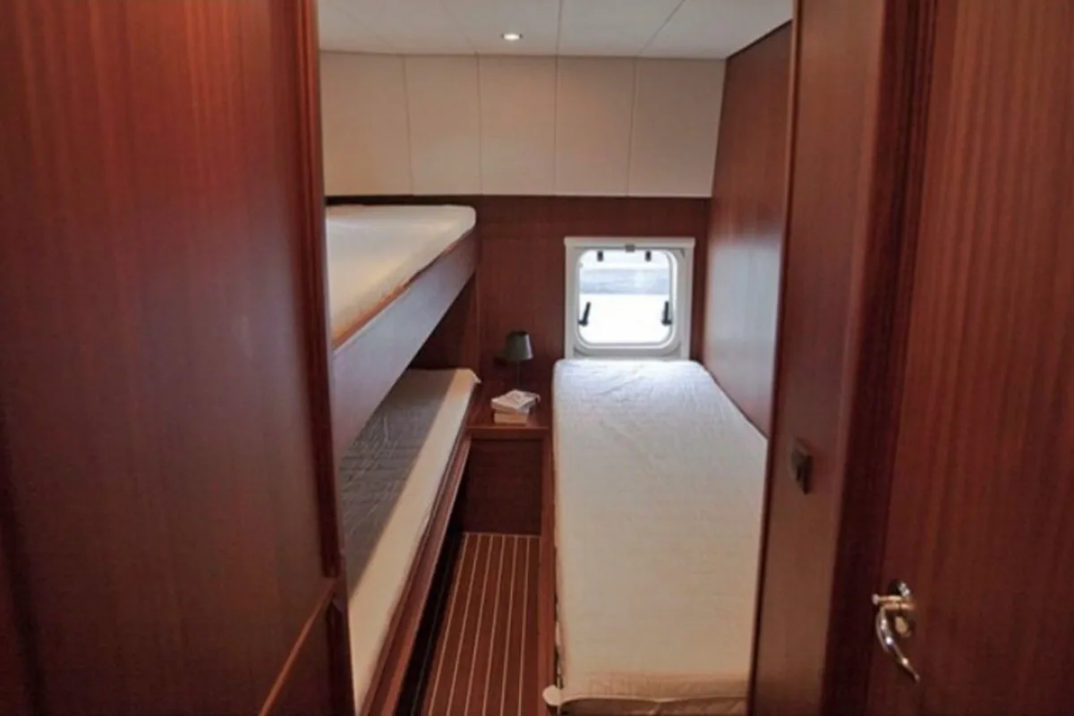 Cabin on Euphoria, a Gulet Holiday 1300 motorboat at Akkrum, Netherlands