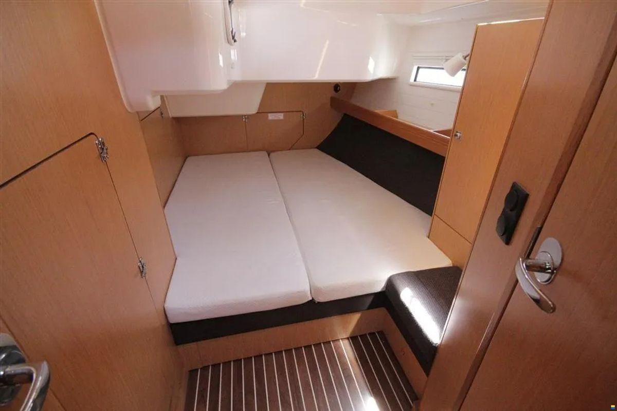 Cabin on Petra 2, a Bavaria Cruiser 51 sailboat at Punat, Croatia
