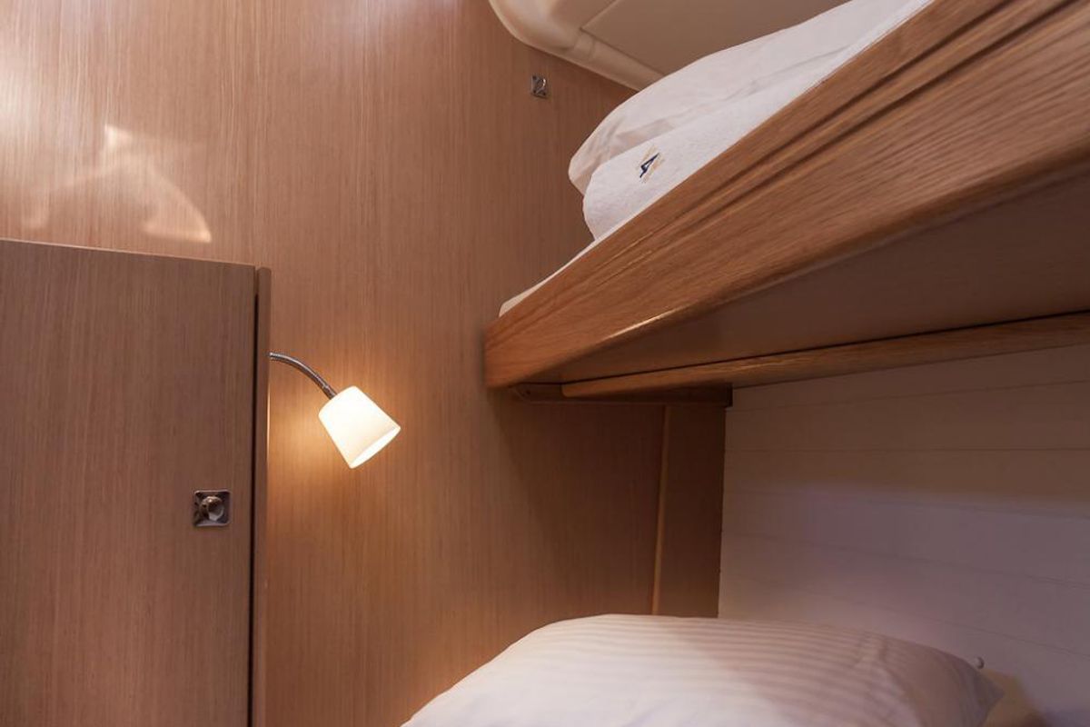 Cabin on Petra 2, a Bavaria Cruiser 51 sailboat at Punat, Croatia