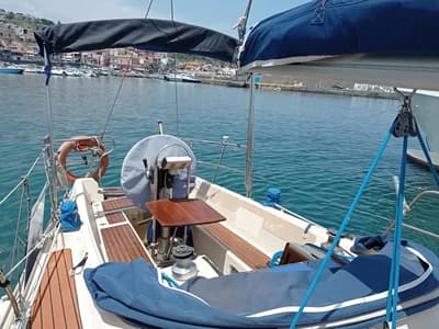 Seven, a Dehler 37 sailboat at Milazzo, Italy