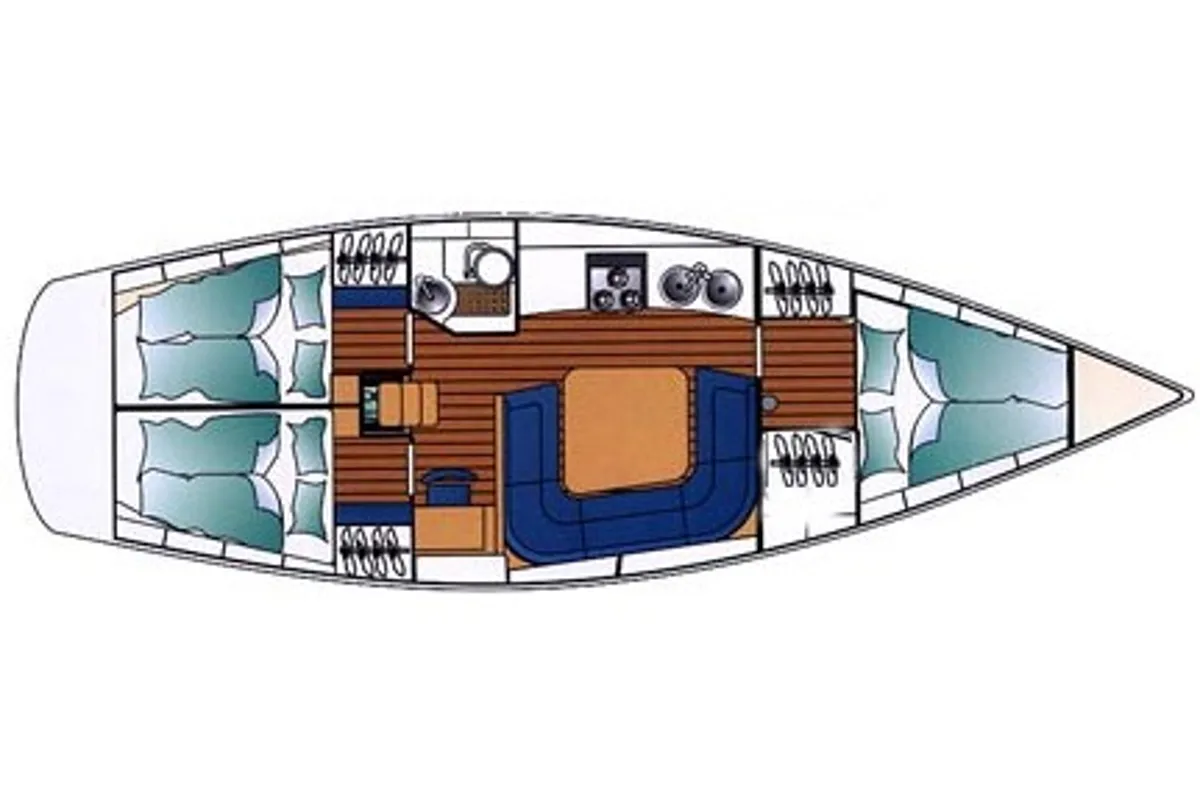 Seven, a Dehler 37 sailboat at Milazzo, Italy