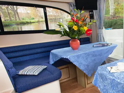 Salon of Elegance - Comfort 21, a Cygnet Elegance motorboat at Le Mas-d'Agenais, France