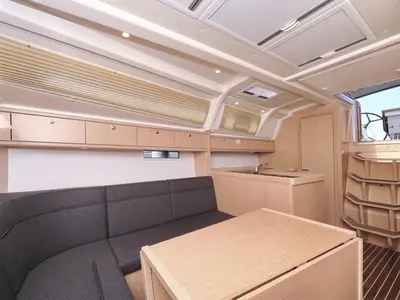 Salon of Sofija, a Bavaria Cruiser 37 sailboat at Grad Biograd na Moru, Croatia