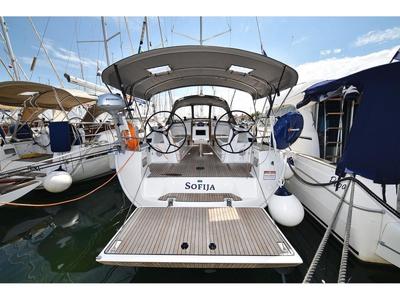 Deck of Sofija, a Bavaria Cruiser 37 sailboat at Grad Biograd na Moru, Croatia