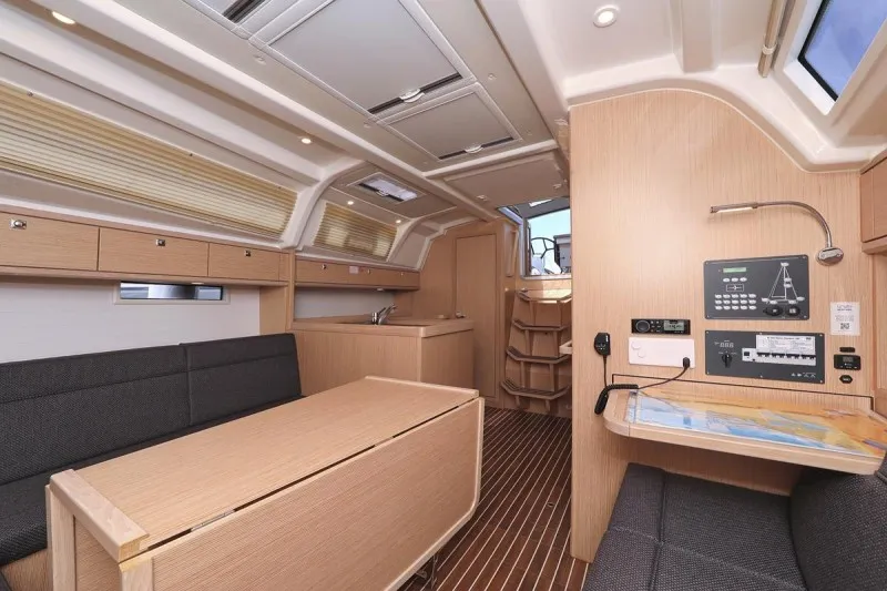 Salon of Sofija, a Bavaria Cruiser 37 sailboat at Grad Biograd na Moru, Croatia