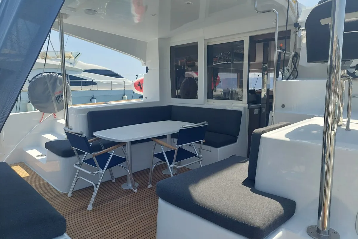 Galley of Manu, a Lagoon 40 catamaran at Seget Donji, Croatia