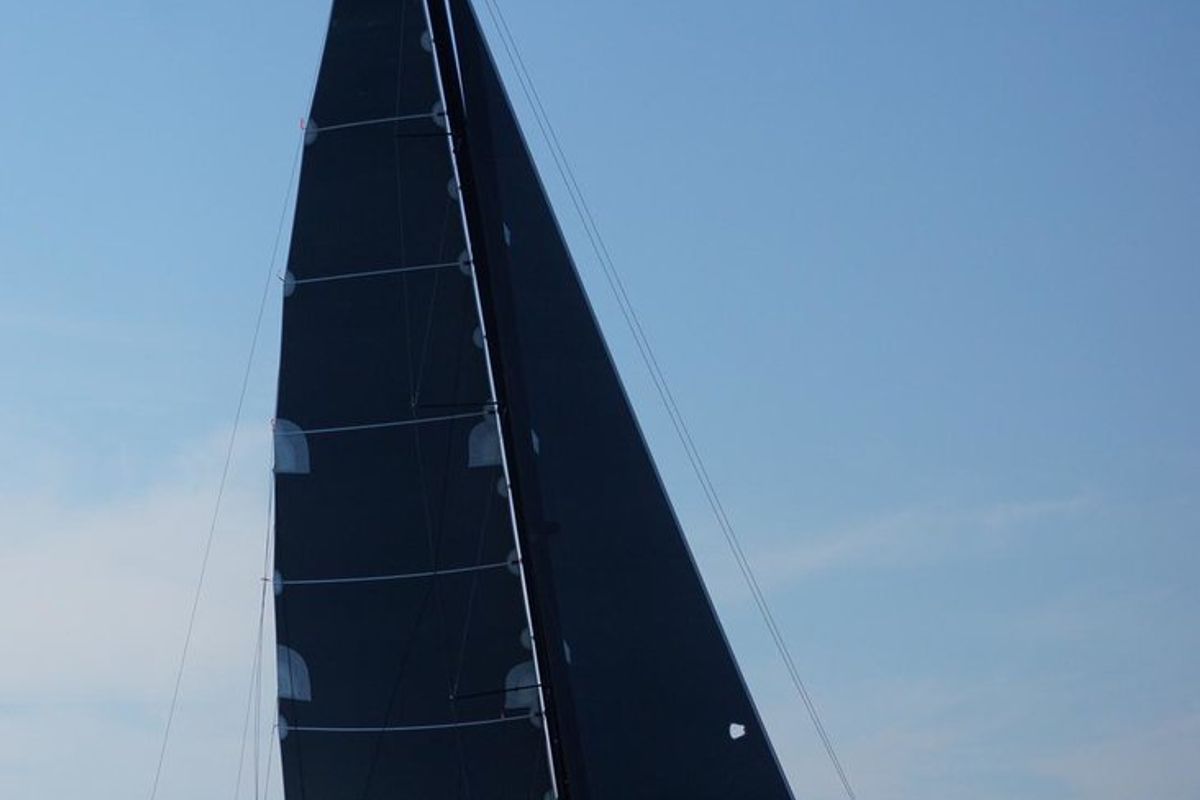 Exterior view of Bahia Feliz V, a Dufour Exclusive 63 sailboat at Primošten, Croatia
