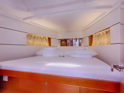 Cabin on Mare Nostrum II, a Beneteau Oceanis 38.1 sailboat at Općina Marina, Croatia