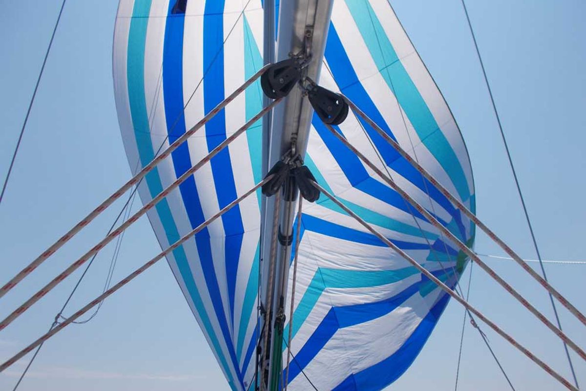 Head on Destiny, a Bavaria Cruiser 45 sailboat at Kontokali, Greece