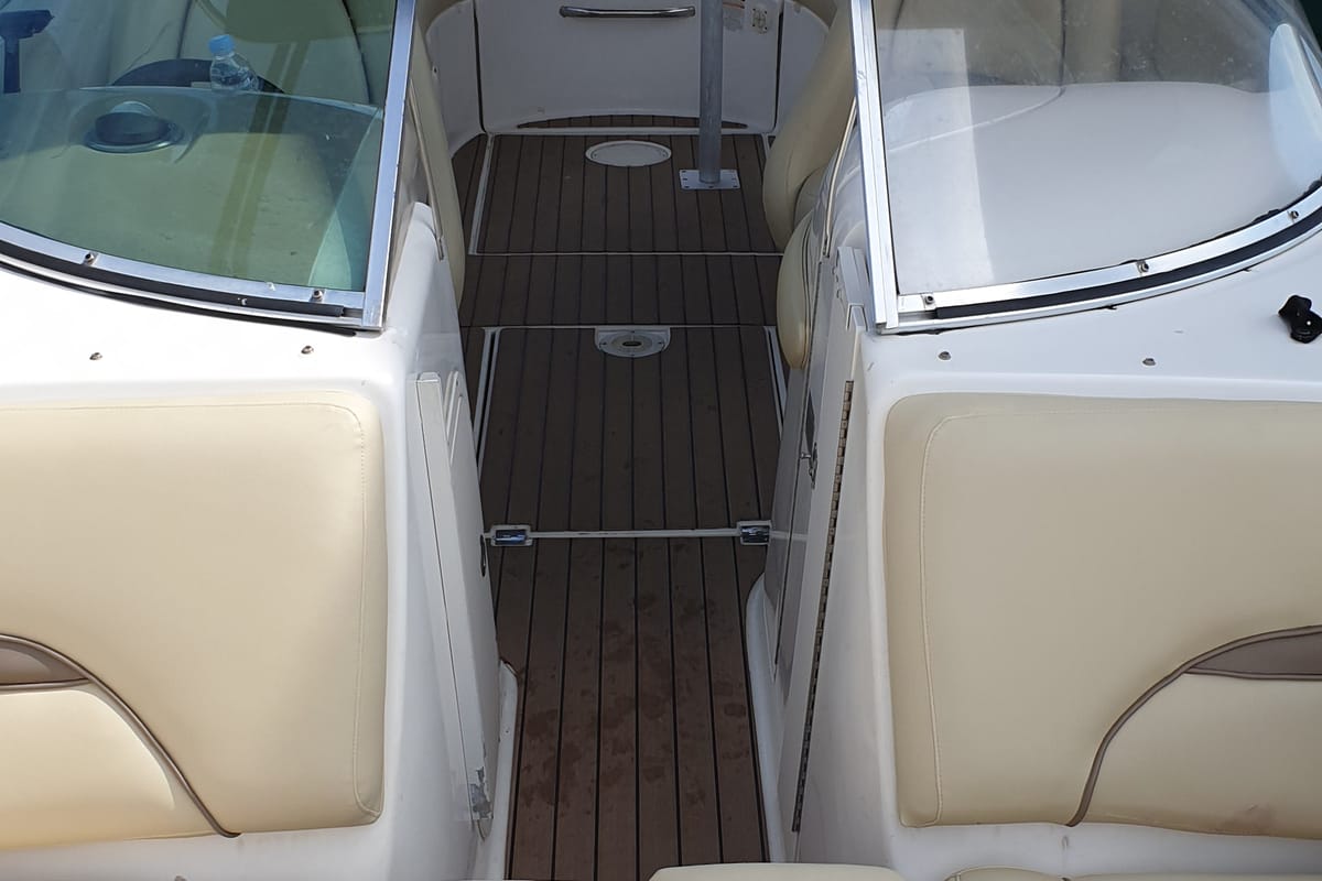 Deck of Michelangelo, a Chaparral 263 Sunesta motorboat at Split, Croatia