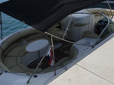 Deck of Michelangelo, a Chaparral 263 Sunesta motorboat at Split, Croatia