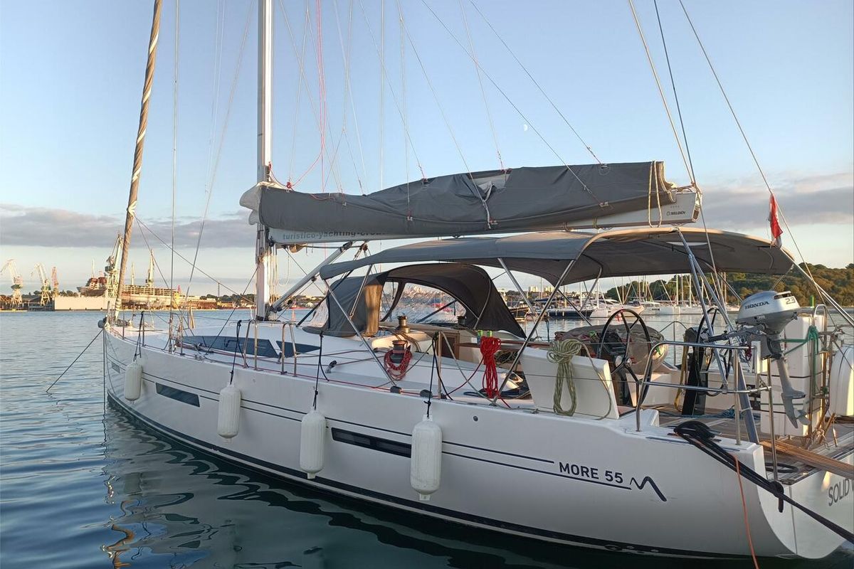 Exterior view of Solid White, a More Boats More 55 sailboat at Grad Pula, Croatia