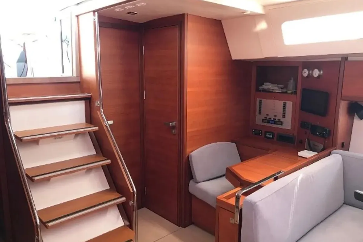 Salon of Solid White, a More Boats More 55 sailboat at Grad Pula, Croatia