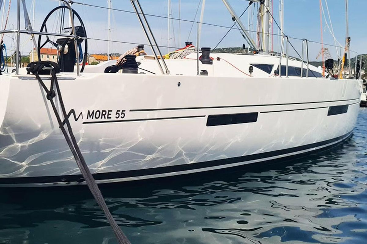 Exterior view of Solid White, a More Boats More 55 sailboat at Grad Pula, Croatia