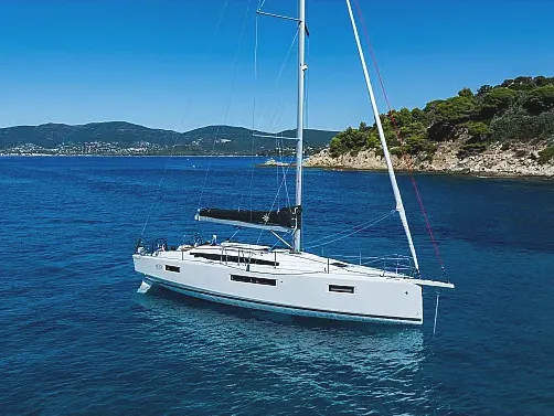 Exterior view of XTC 4 U, a Jeanneau Sun Odyssey 415 sailboat at Grad Pula, Croatia