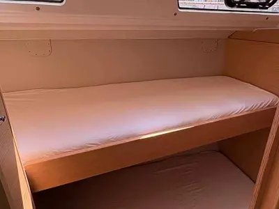 Cabin on Ilio, a Dufour 430 sailboat at Cagliari, Italy