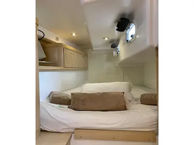 Cabin on Nuestro, a Delta 41 sailboat at Paraty, Brazil