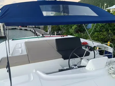 Trinity, a Lagoon 46 catamaran at Seychelles, Eden Island Marina, Seychelles
