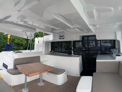 Trinity, a Lagoon 46 catamaran at Seychelles, Eden Island Marina, Seychelles