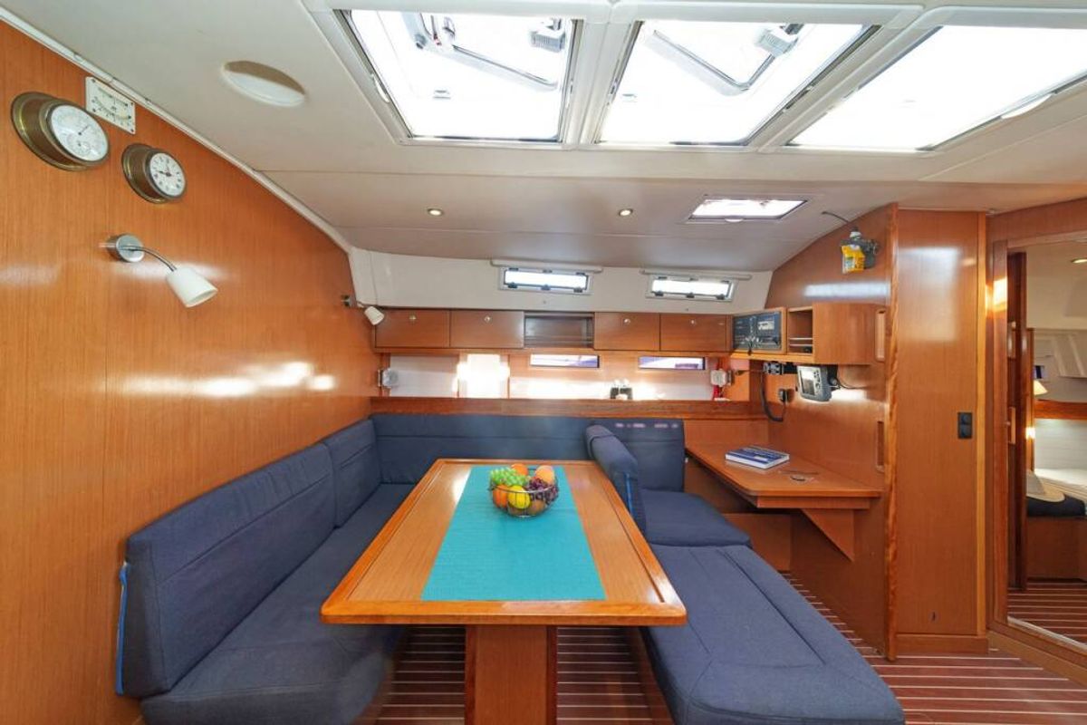 Salon of COSTA COSTA, a Bavaria Cruiser 45 sailboat at Volos Municipality, Greece