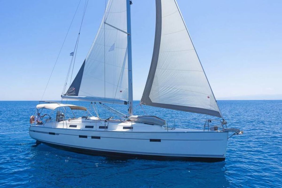 Exterior view of COSTA COSTA, a Bavaria Cruiser 45 sailboat at Volos Municipality, Greece