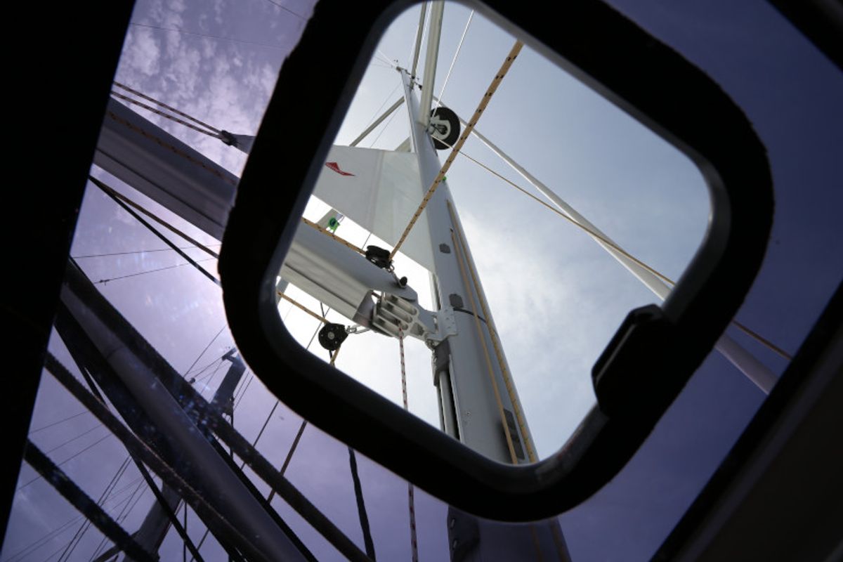 Sea Hawk, a Dufour 460 Grand Large sailboat at Grad Kaštela, Croatia