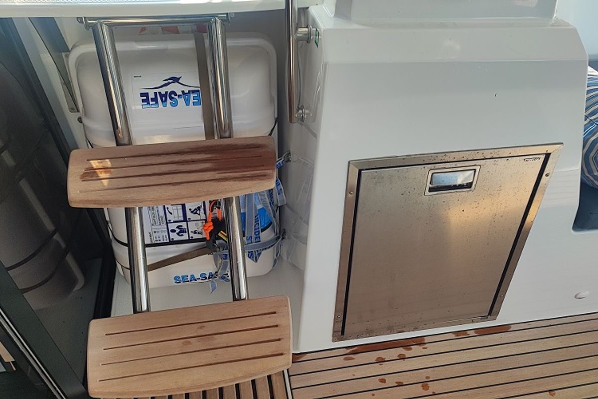 Lalom, a Fountaine Pajot Elba 45 catamaran at Fethiye, Turkey