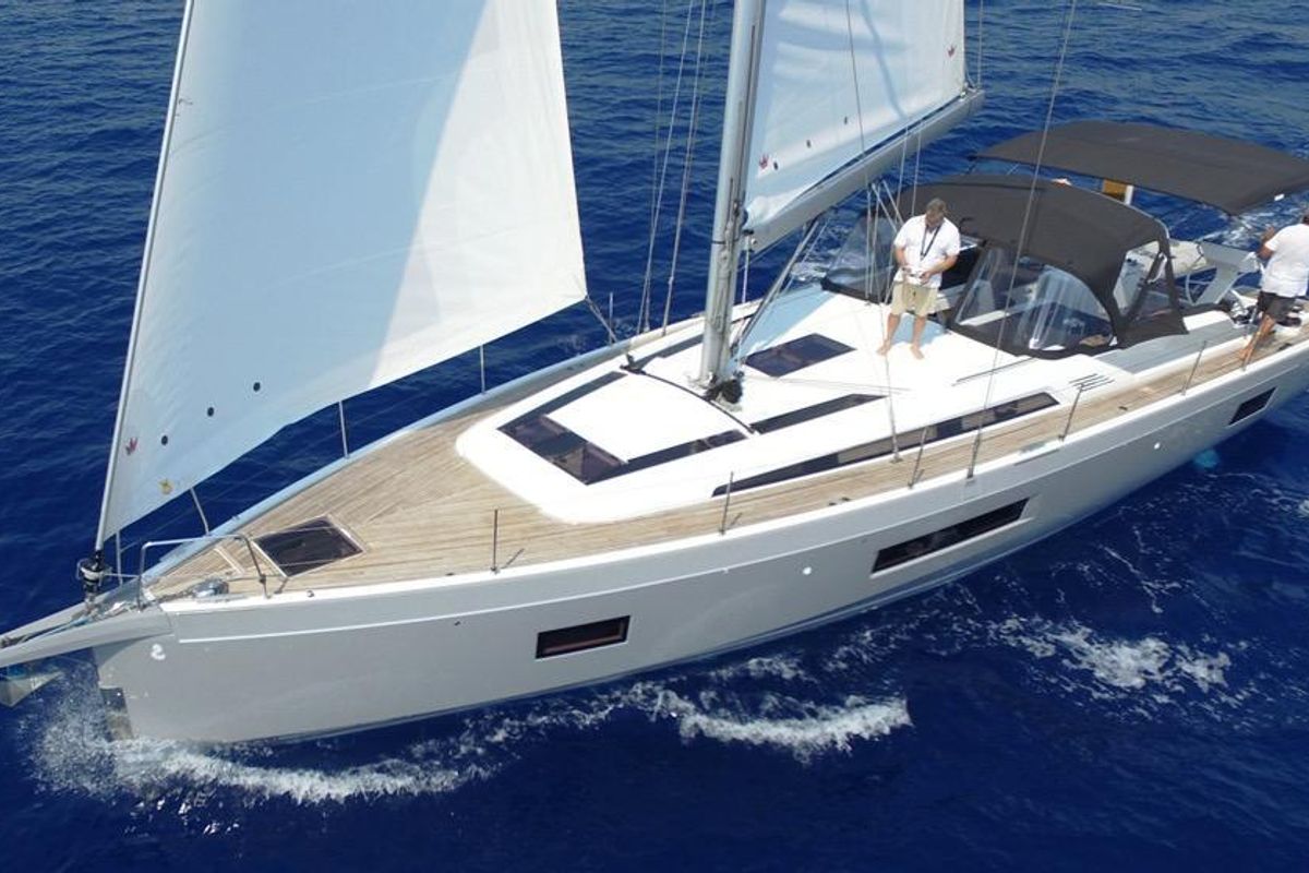 Exterior view of DEMILIA STAR, a Beneteau Oceanis 51.1 sailboat at Athens, Greece