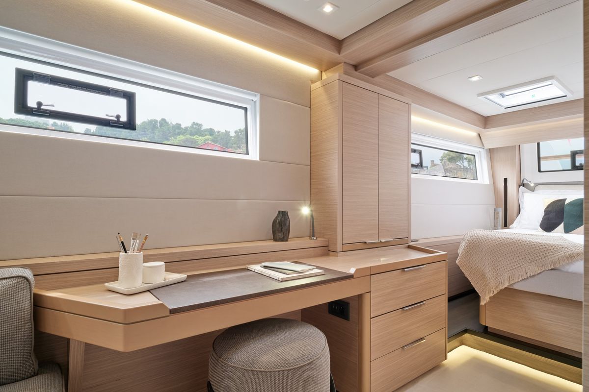 Cabin on ELOYA RAY, a Lagoon 51 catamaran at Municipal Unit of Kranidi, Greece