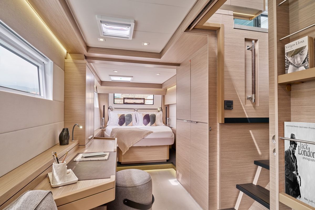 Cabin on ELOYA RAY, a Lagoon 51 catamaran at Municipal Unit of Kranidi, Greece