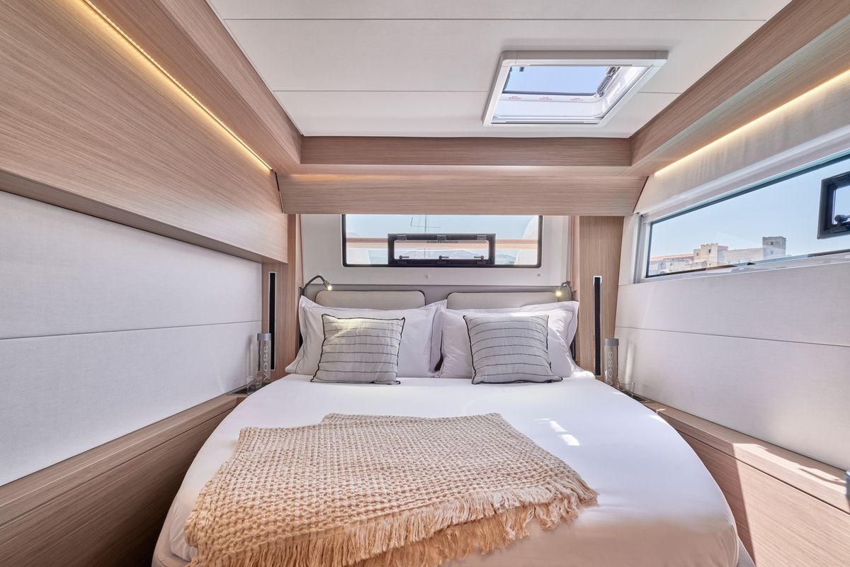 Cabin on ELOYA RAY, a Lagoon 51 catamaran at Municipal Unit of Kranidi, Greece