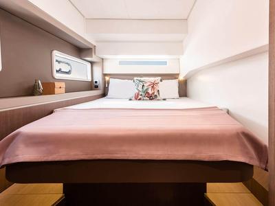 Cabin on Sugar Daddy, a Bali 4.2 catamaran at Seychelles, Eden Island Marina, Seychelles