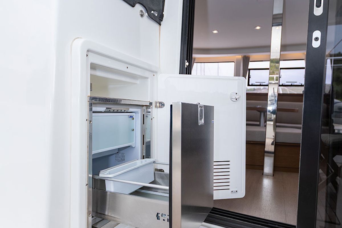 Galley of POSEIDON 2021 (air condition, generator), a Lagoon 42 catamaran at Primošten, Croatia