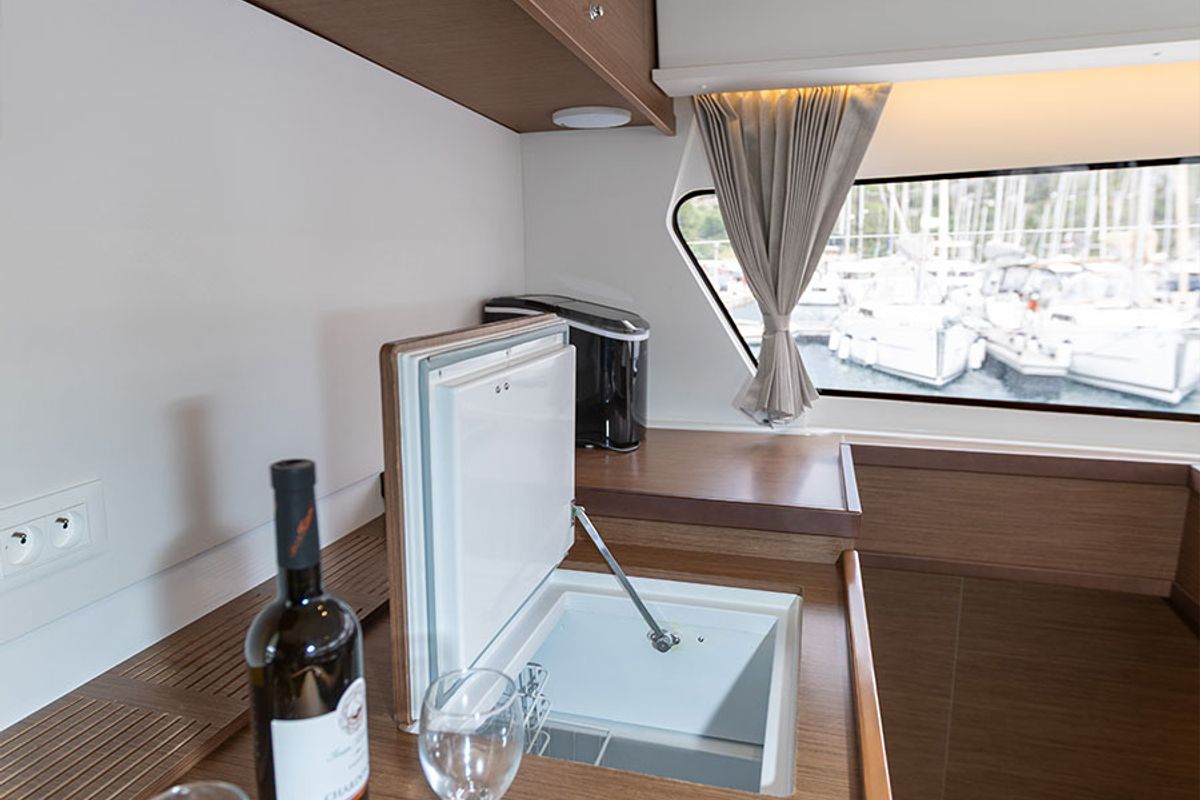 Galley of POSEIDON 2021 (air condition, generator), a Lagoon 42 catamaran at Primošten, Croatia