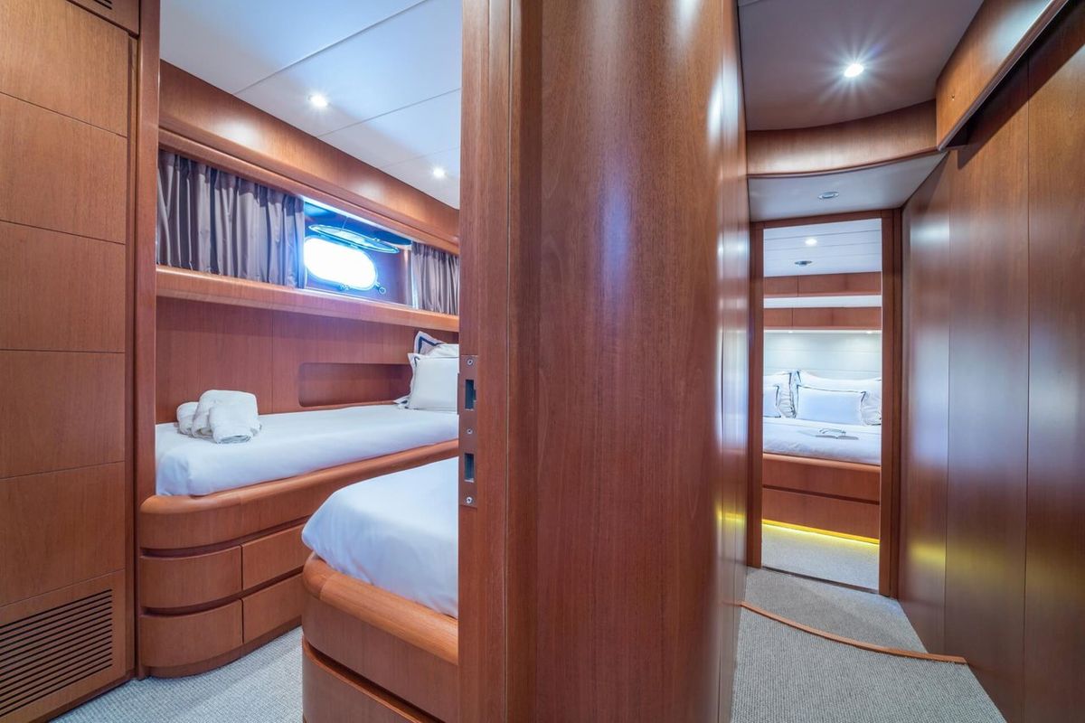 Cabin on Jantar, a Maiora - Fipa Group Maiora 20S yacht at Split, Croatia