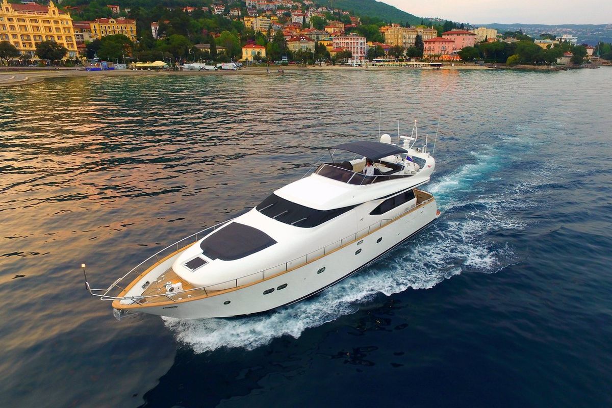 Exterior view of Jantar, a Maiora - Fipa Group Maiora 20S yacht at Split, Croatia