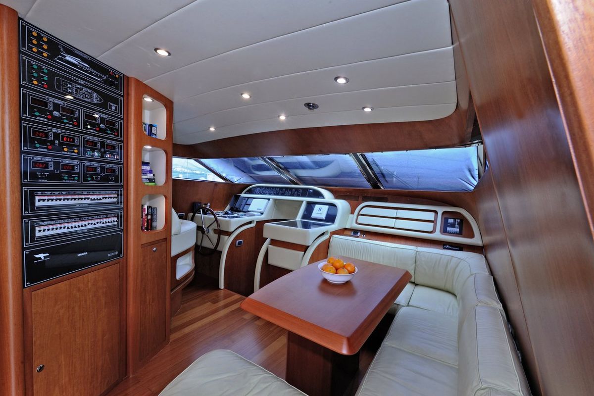 Cockpit of Jantar, a Maiora - Fipa Group Maiora 20S yacht at Split, Croatia