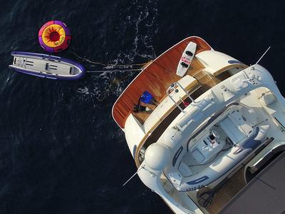 Deck of Jantar, a Maiora - Fipa Group Maiora 20S yacht at Split, Croatia