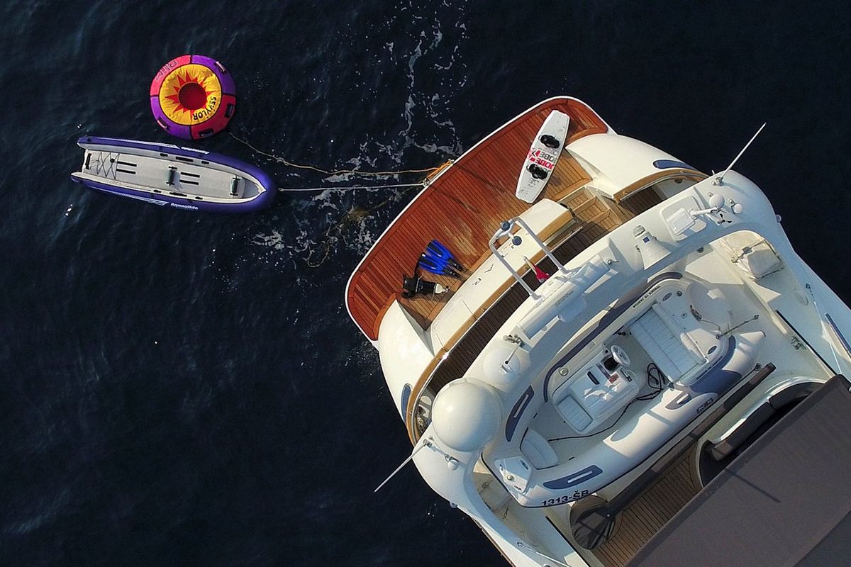 Deck of Jantar, a Maiora - Fipa Group Maiora 20S yacht at Split, Croatia