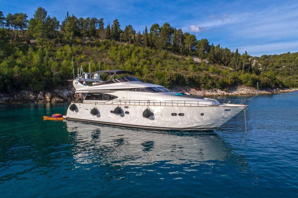 Exterior view of Jantar, a Maiora - Fipa Group Maiora 20S yacht at Split, Croatia