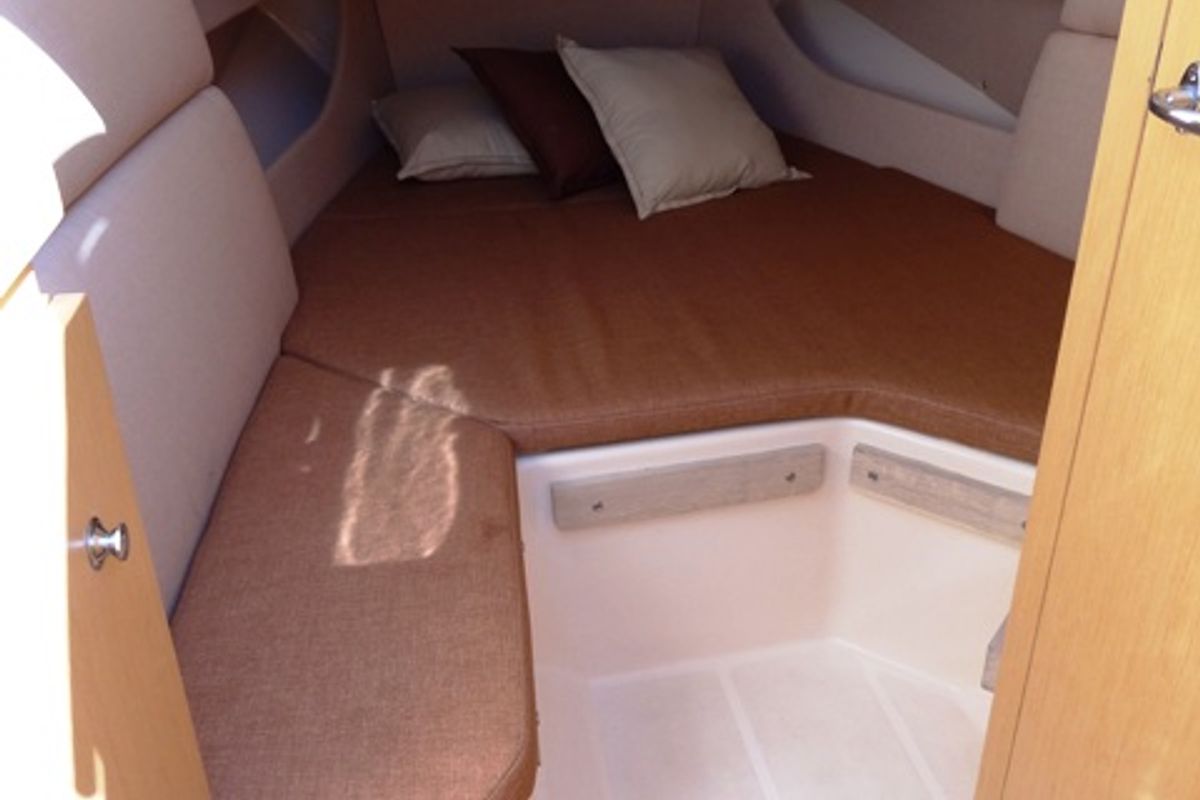 Cabin on Marco, a MAR-CO e-motion 32 motorboat at Primošten, Croatia