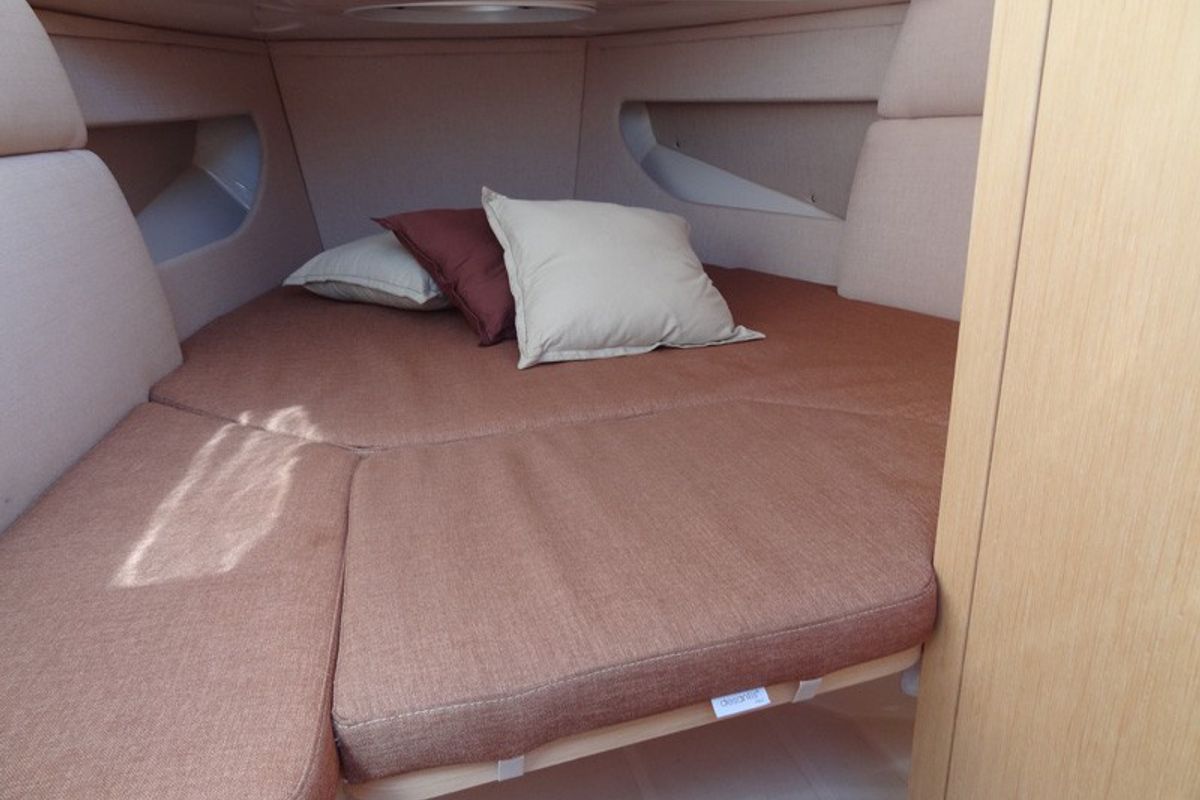 Cabin on Marco, a MAR-CO e-motion 32 motorboat at Primošten, Croatia