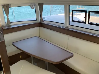 Salon of KARMA, a Lagoon 42 catamaran at Municipal Unit of Lefkada, Greece
