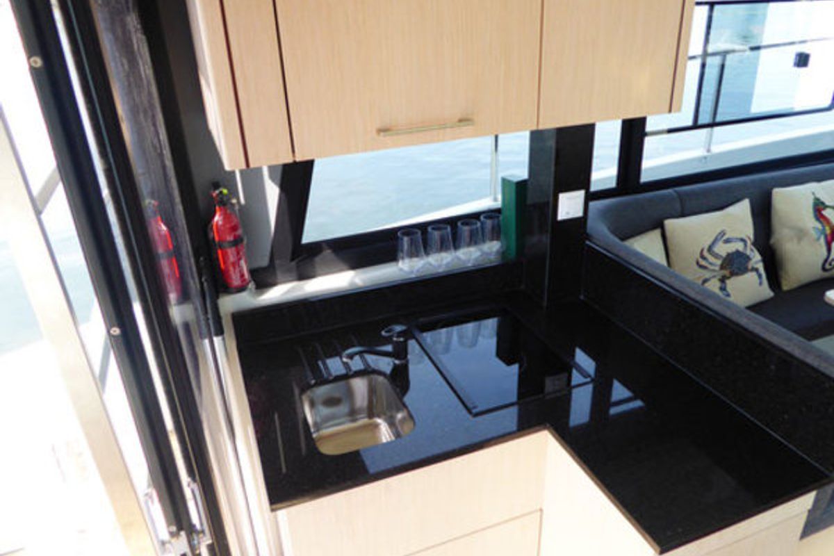 Galley of Tofino, a Futura Yachts Futura 36 yacht at Kukljica, Croatia