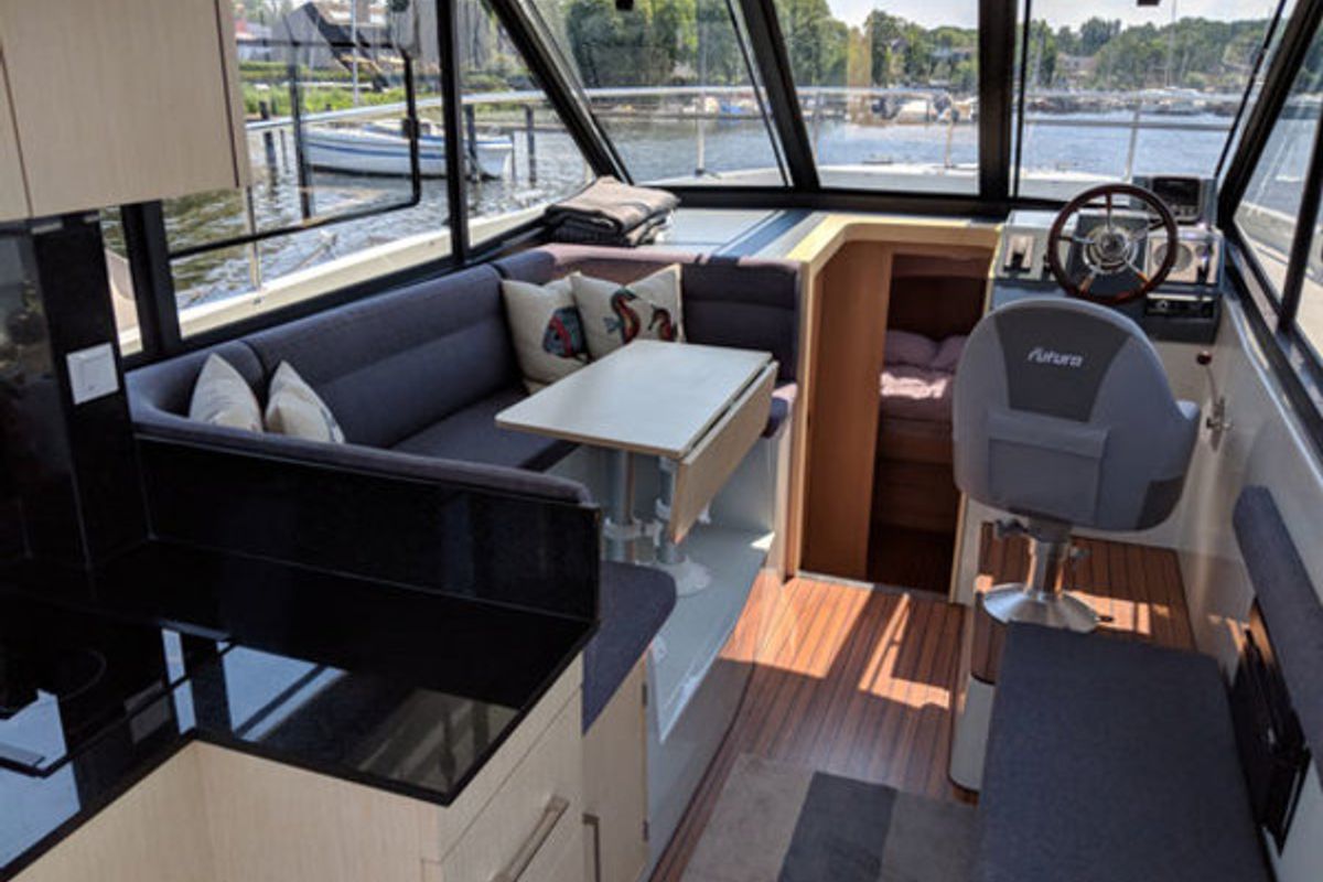 Salon of Tofino, a Futura Yachts Futura 36 yacht at Kukljica, Croatia