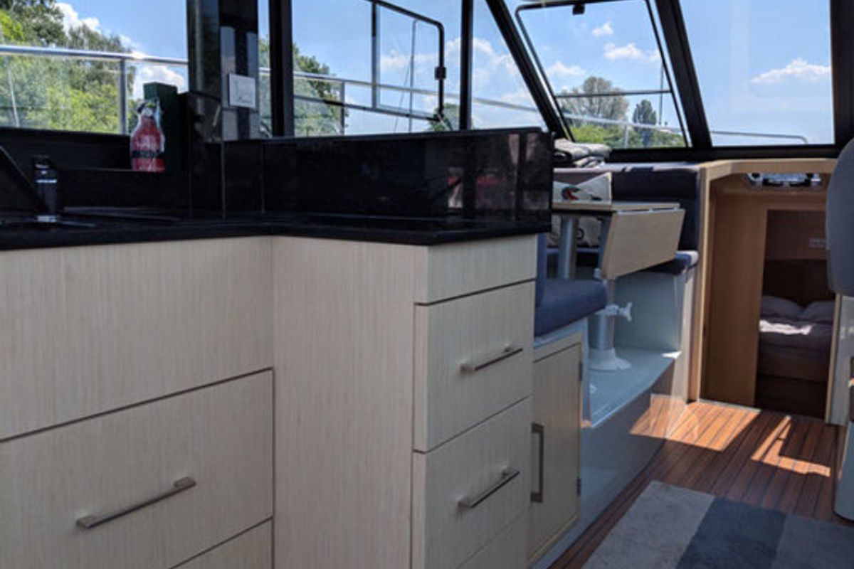 Galley of Tofino, a Futura Yachts Futura 36 yacht at Kukljica, Croatia