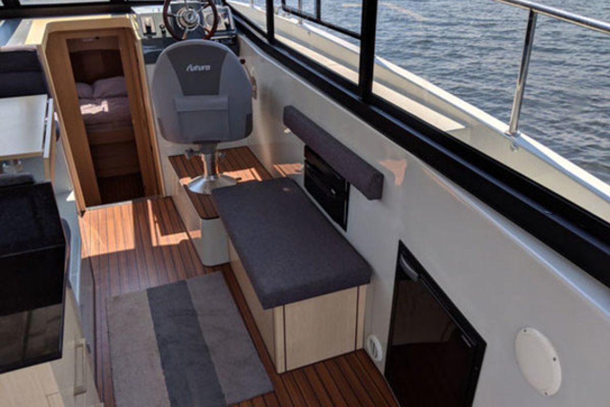 Cockpit of Tofino, a Futura Yachts Futura 36 yacht at Kukljica, Croatia