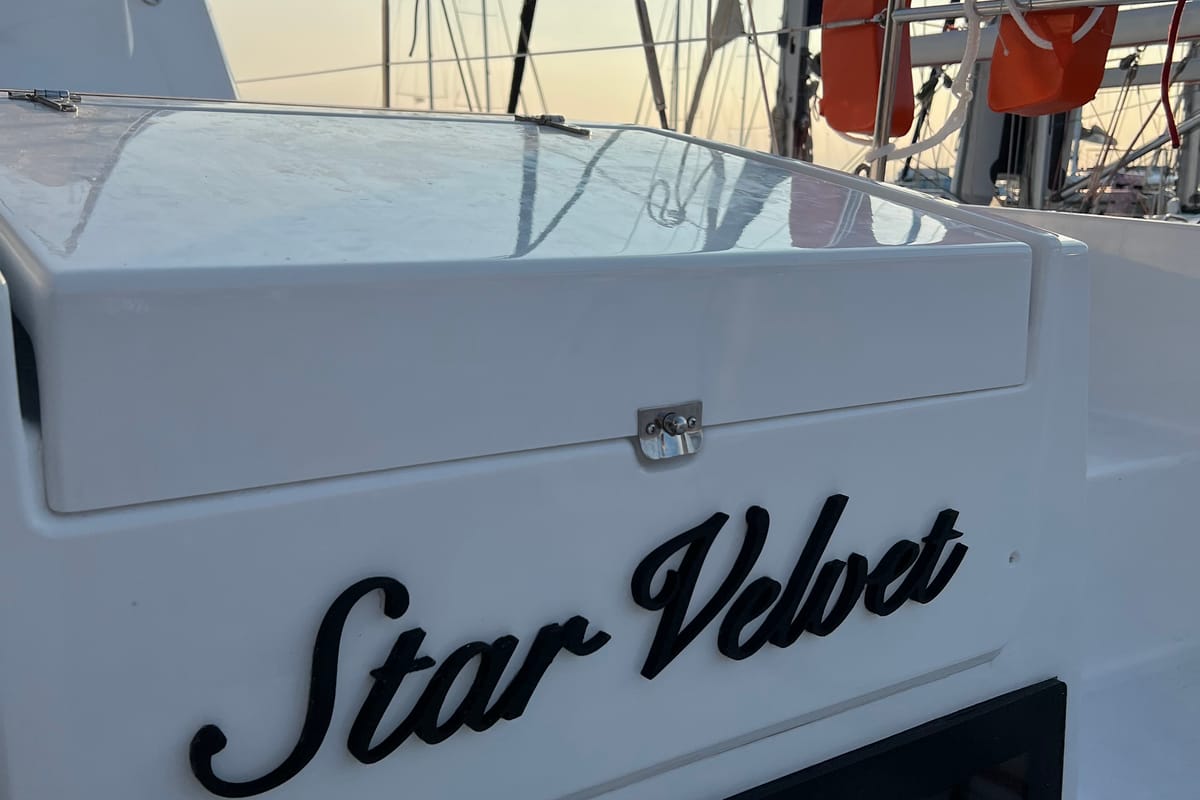 Star Velvet (A/C, Generator, Water Maker, dishwasher), a Bali 4.6 catamaran at Athens, Greece