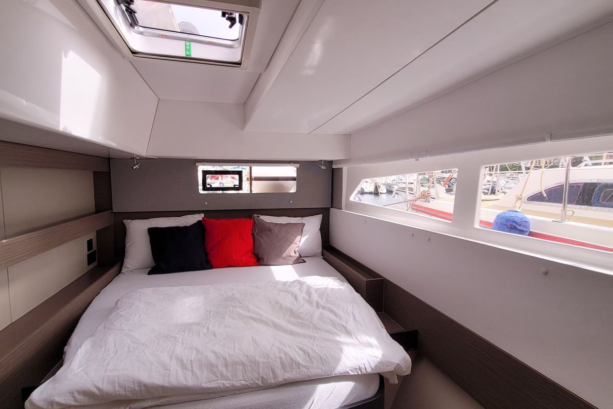 Cabin on Trident, a Leopard 50 catamaran at Općina Sukošan, Croatia