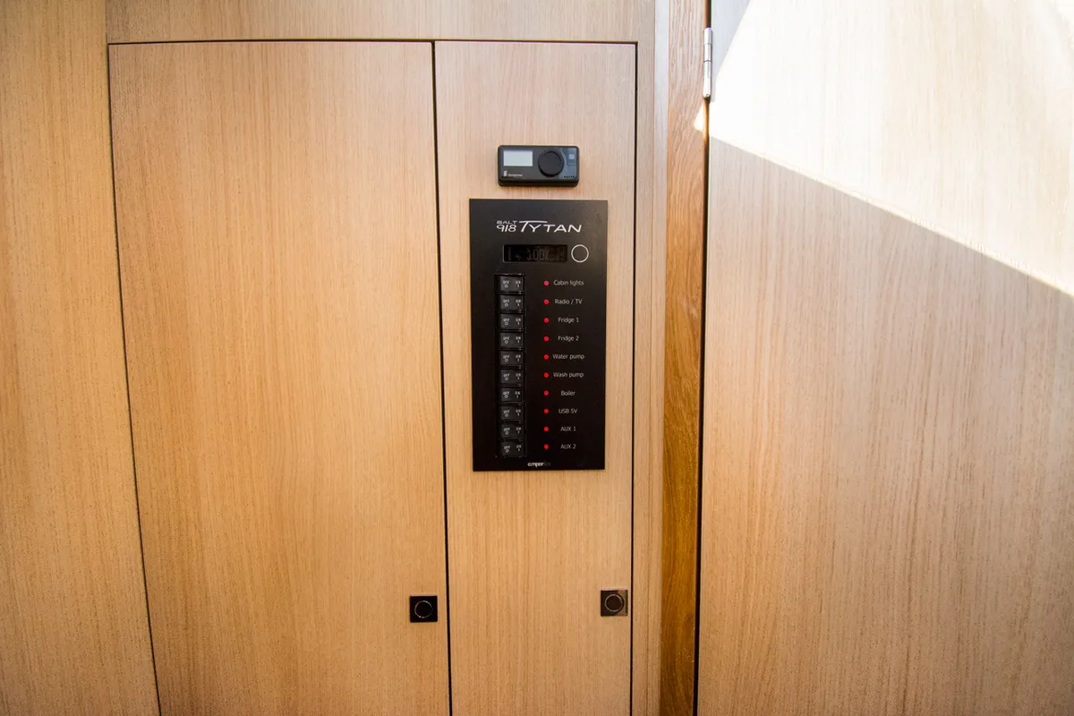 Balt 918 - 2 cab. SAUNA, a Balt 918 Titanium motorboat at Wilkasy, Poland